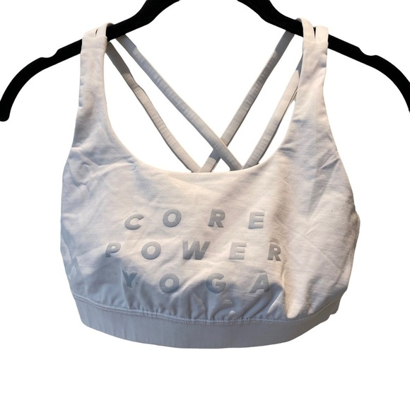 Lululemon x Core Power Yoga Energy Bra White size 4 W2540S - Picture 1 of 7